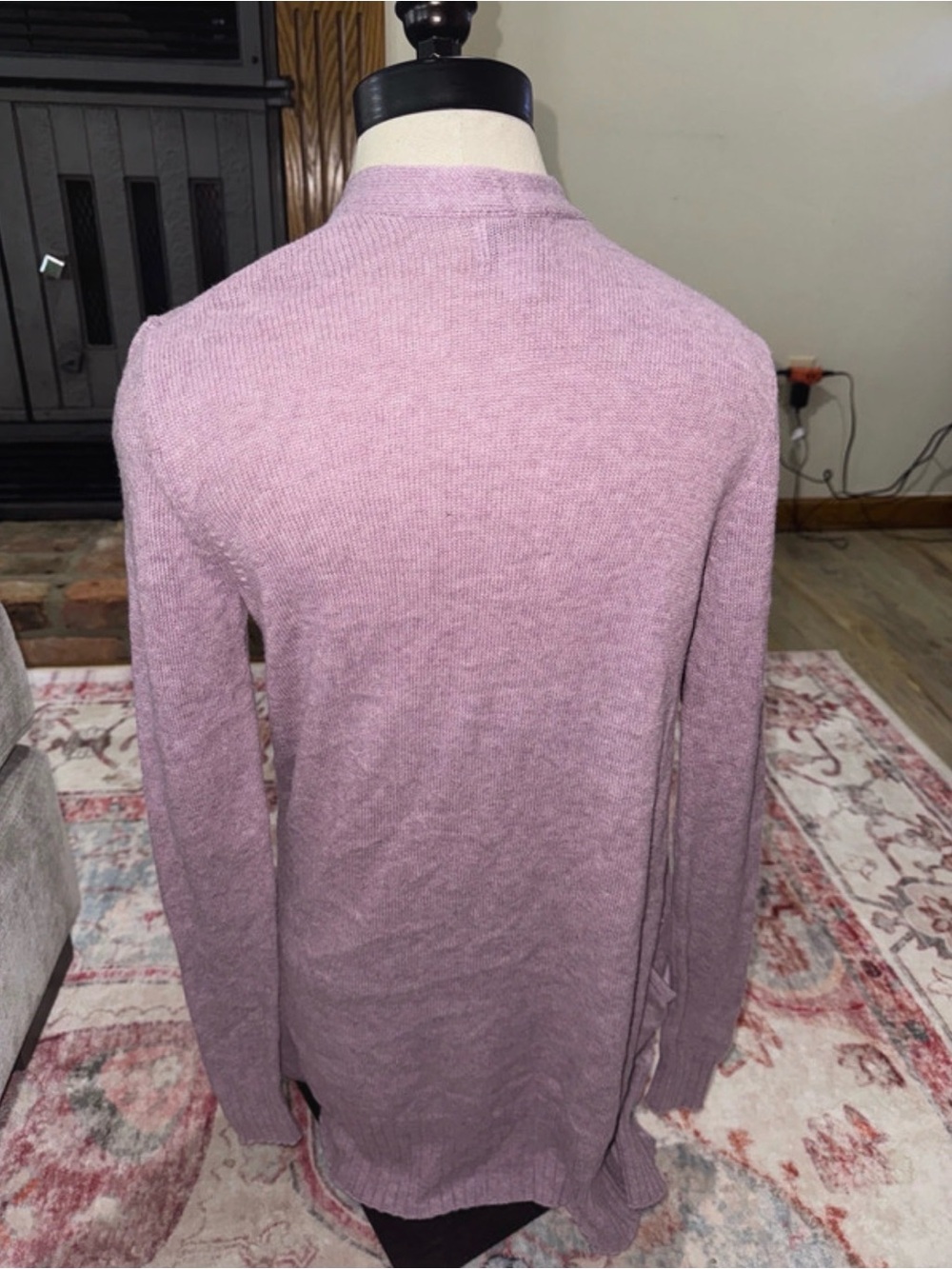 Old Navy Lilac Open-Front Women's Cardigan Sweater - Picture 2 of 3